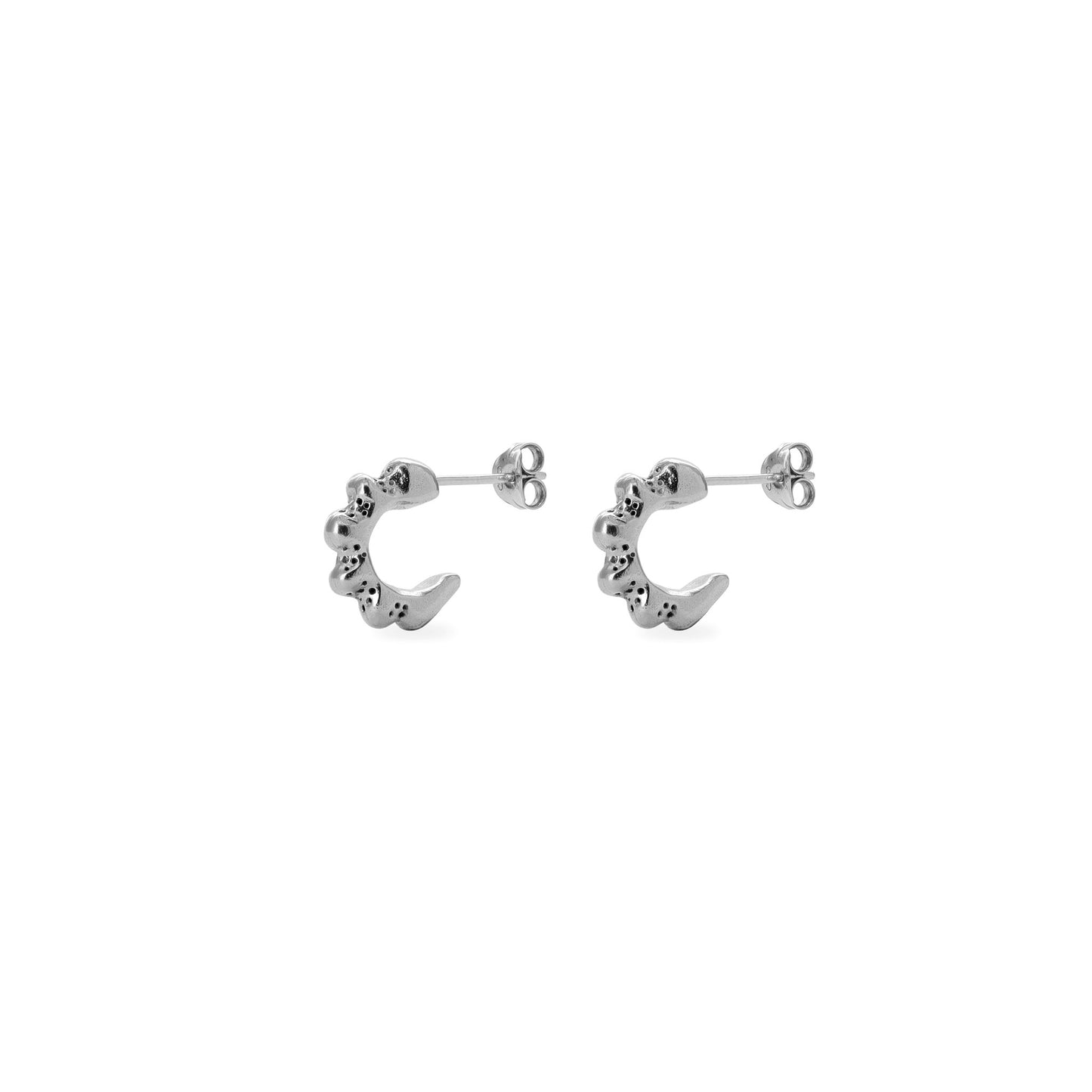 Coral Huggie Earrings