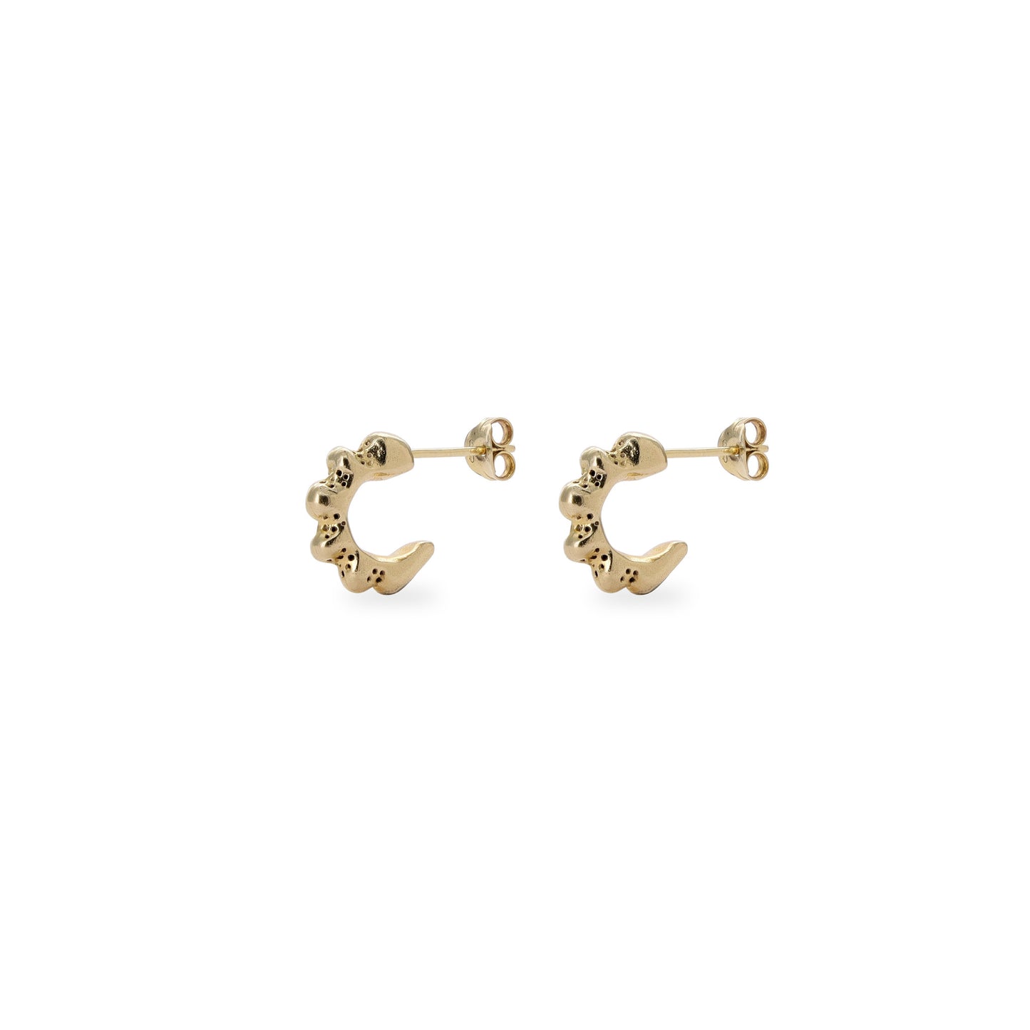 Coral Huggie Earrings