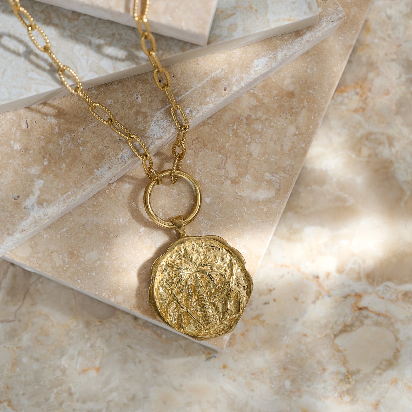 Palm Dance Talisman Necklace - Two in One