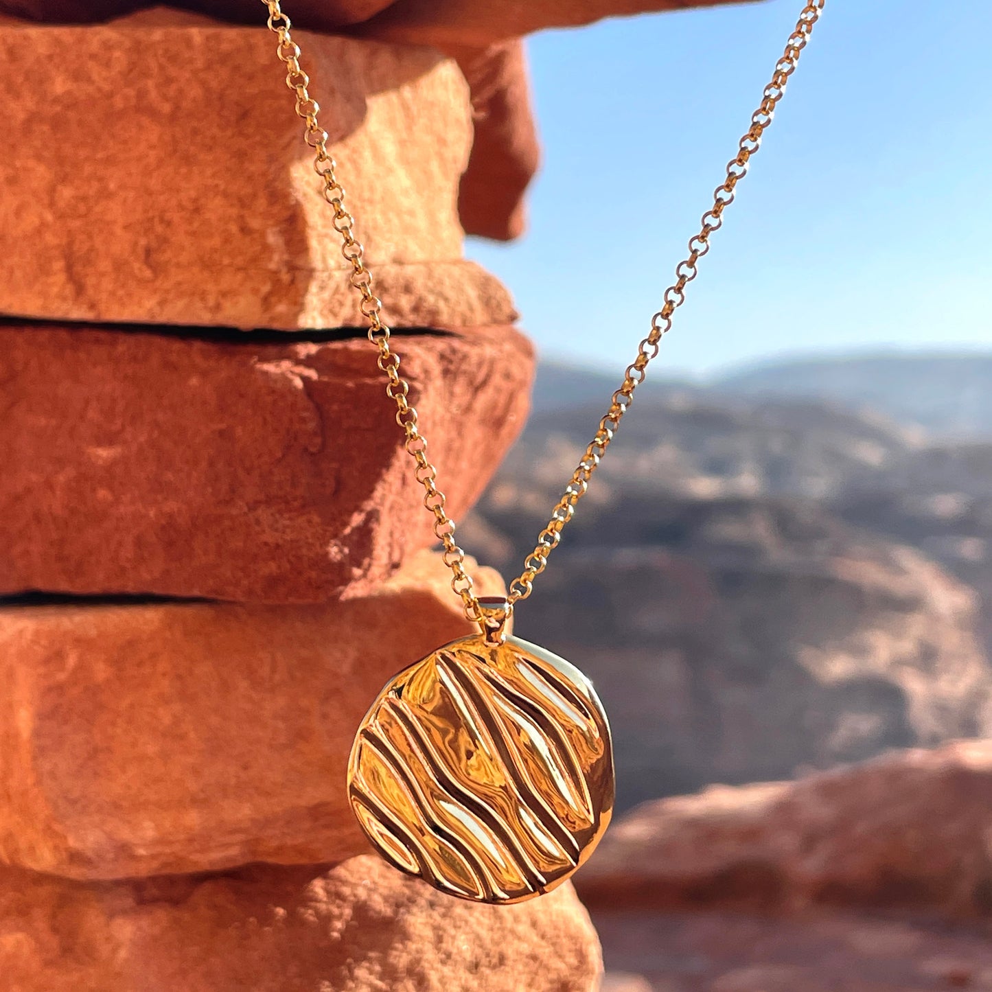 Ripple Pendant Necklace