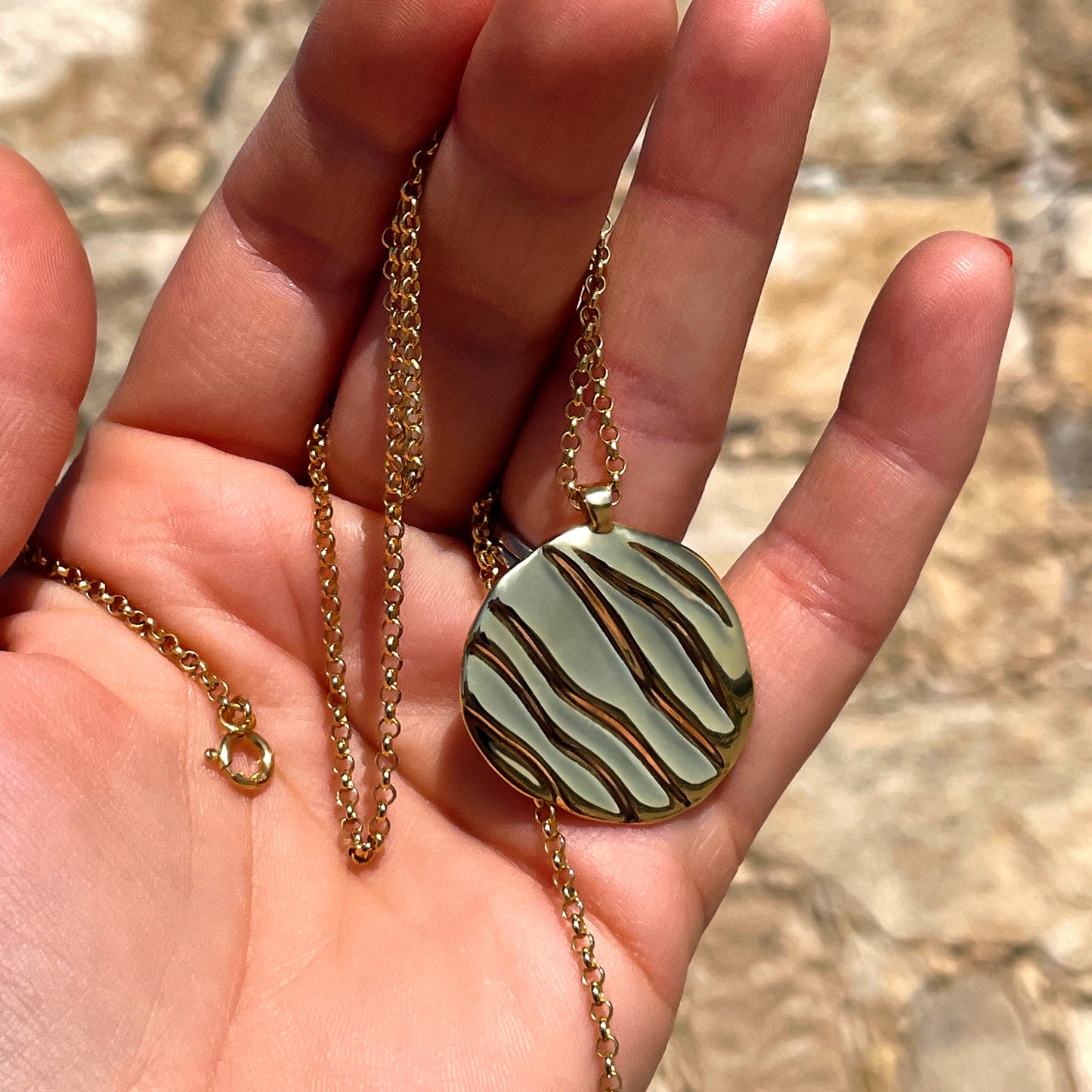 Ripple Pendant Necklace
