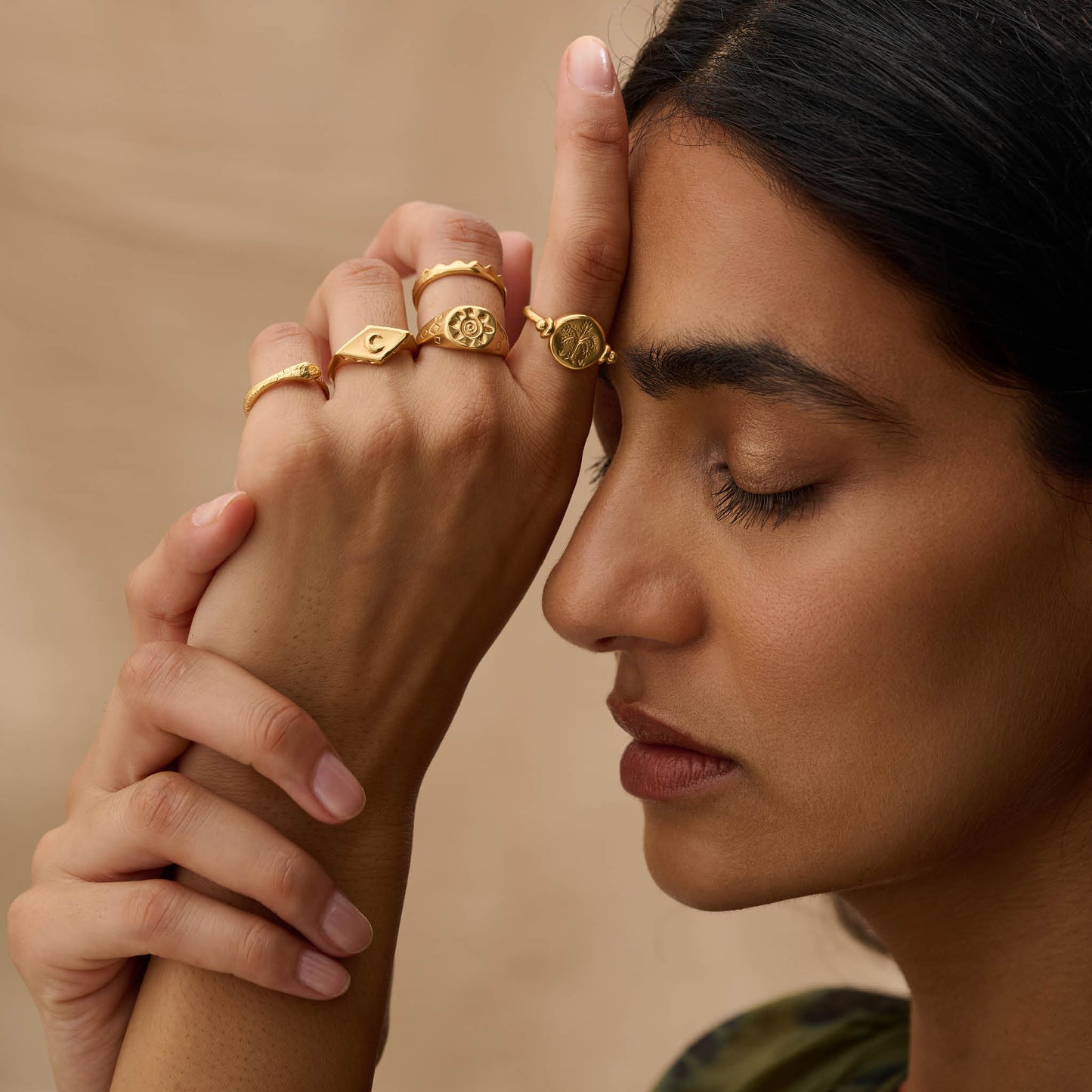 Ouro Pinky Ring