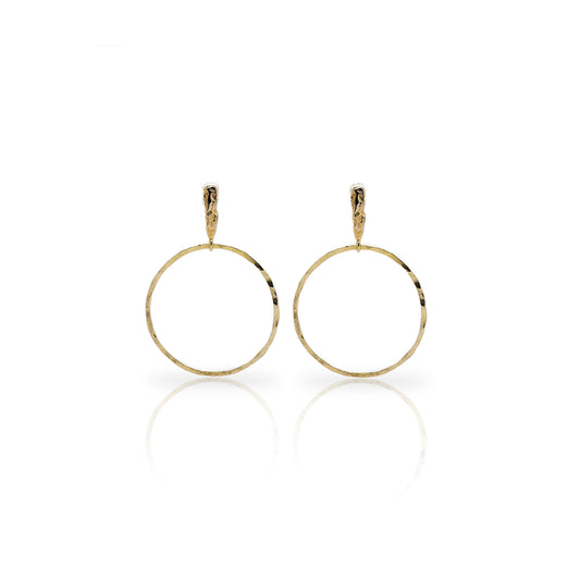 Shard Hoops - Gold Vermeil