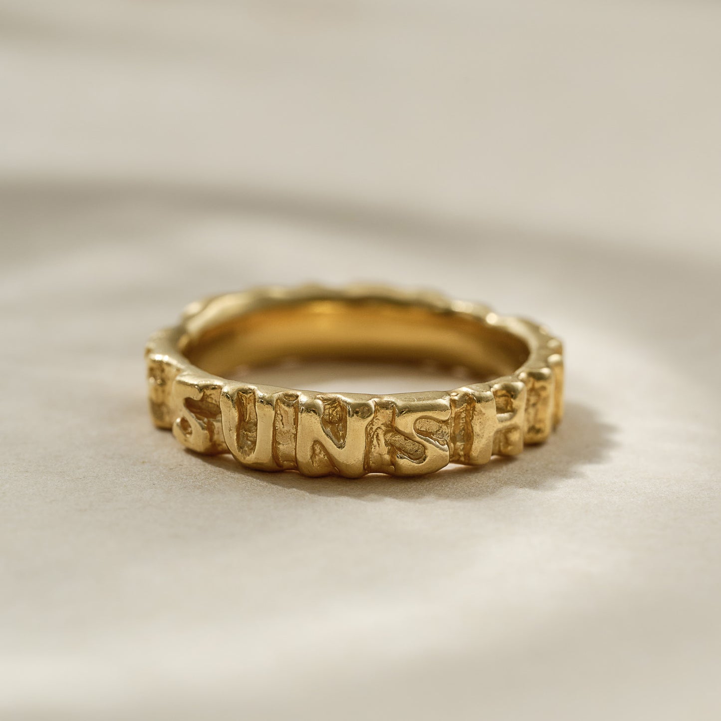 The Sunshine Mind Ring - Gold Vermeil