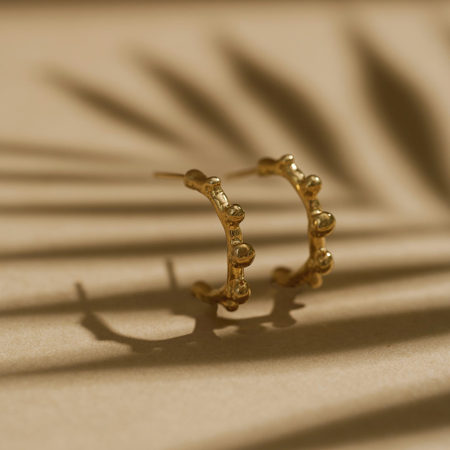 Orbit Hoop Earrings - Gold Vermeil