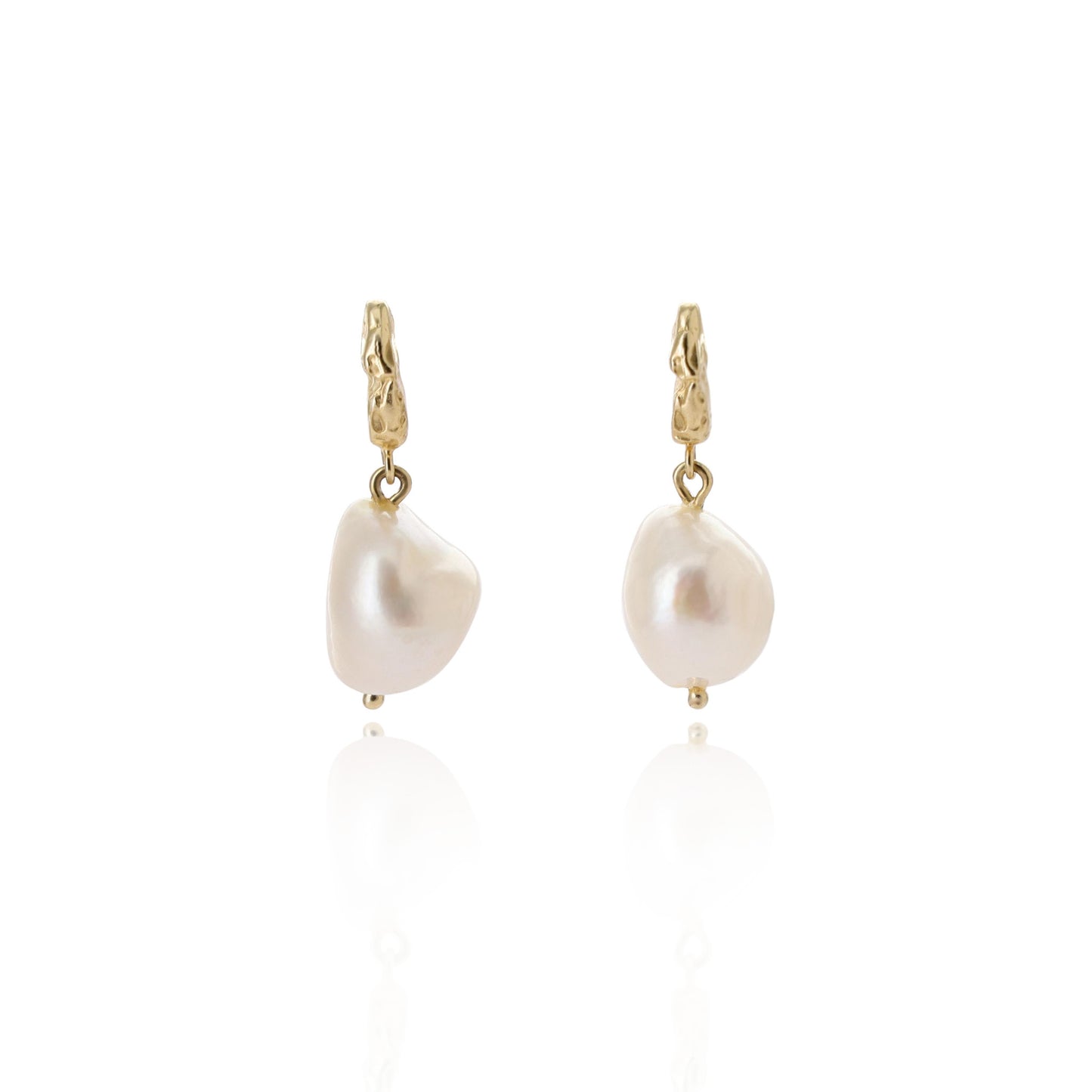 Pearl Drop Earrings - Gold Vermeil