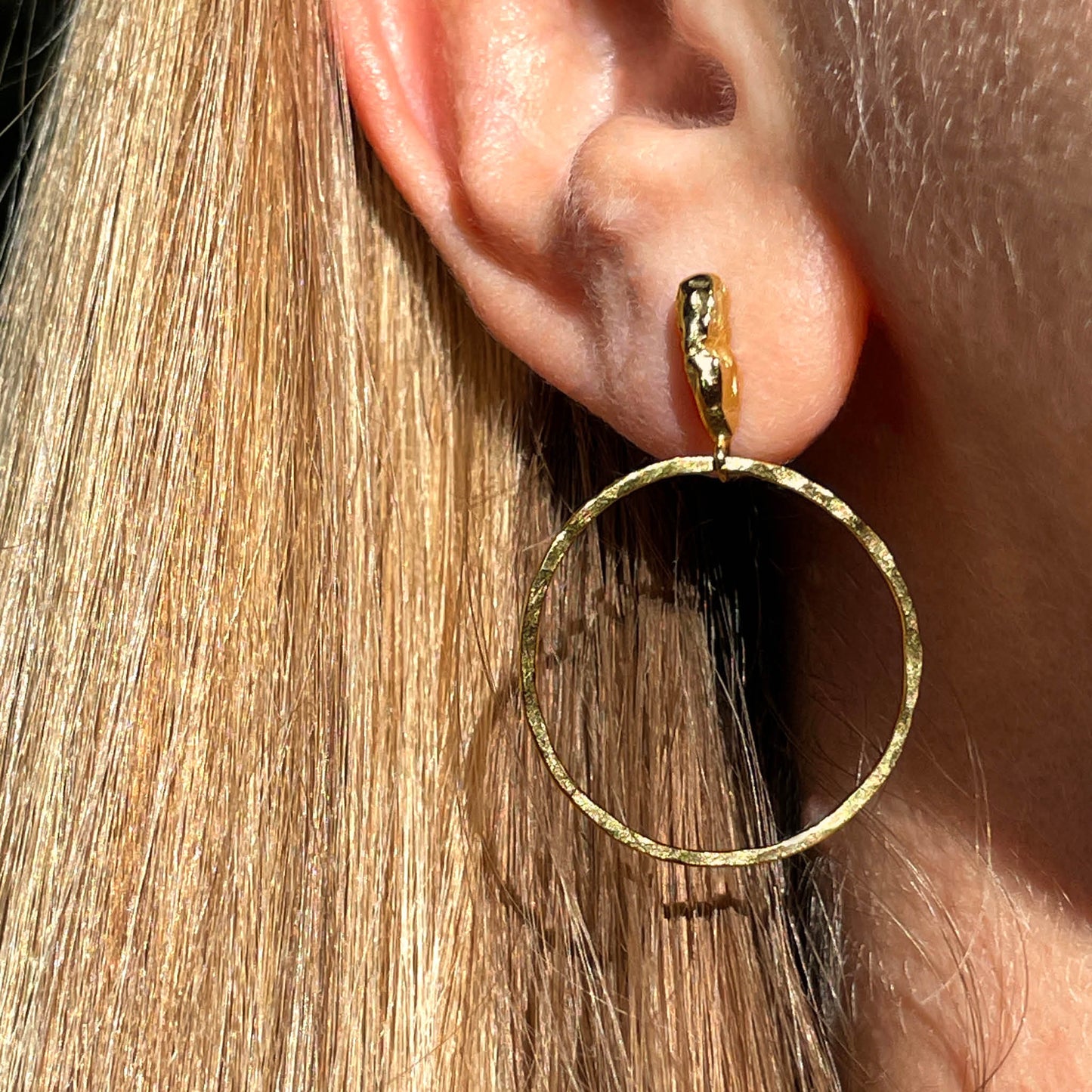 Shard Hoops - Gold Vermeil