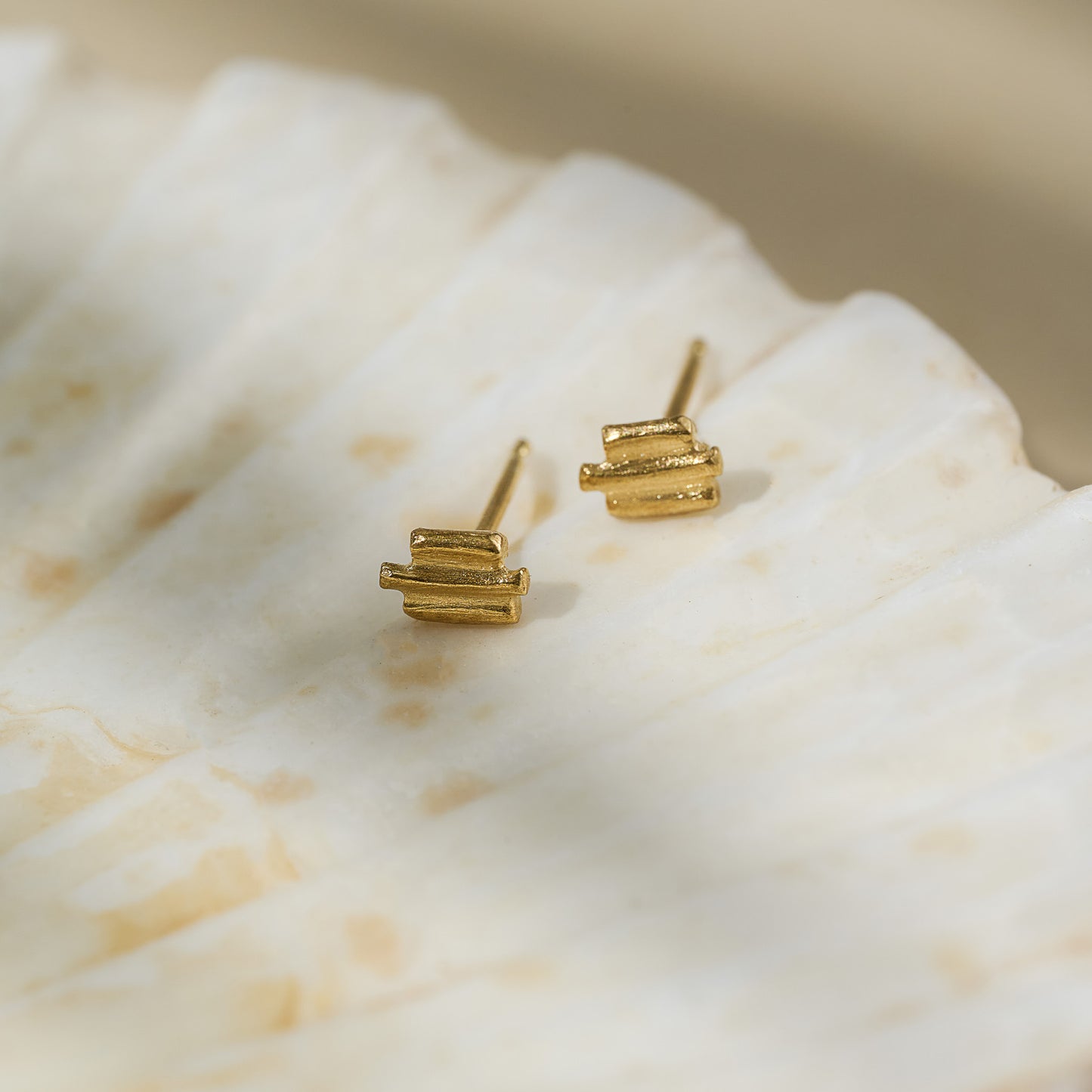 Metamorph Stud Earrings - Gold Vermeil