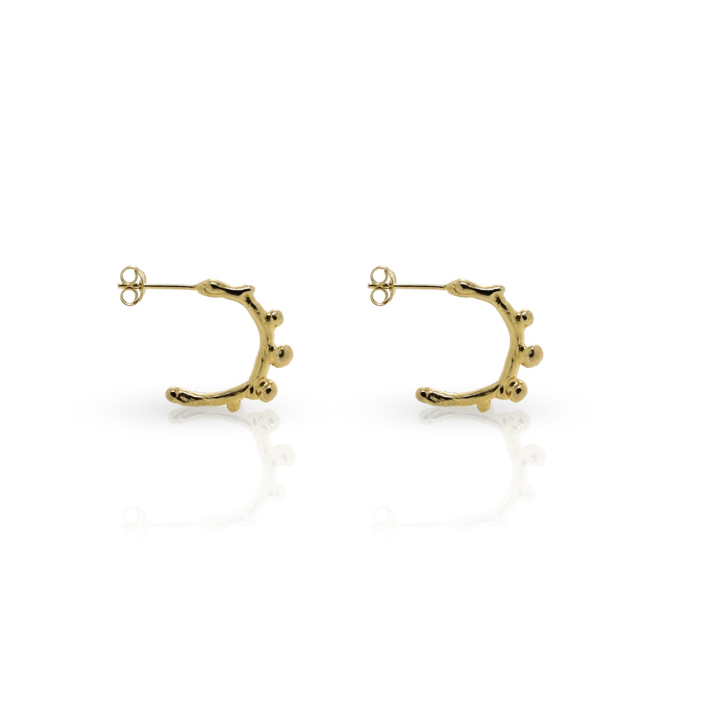 Orbit Hoop Earrings - Gold Vermeil