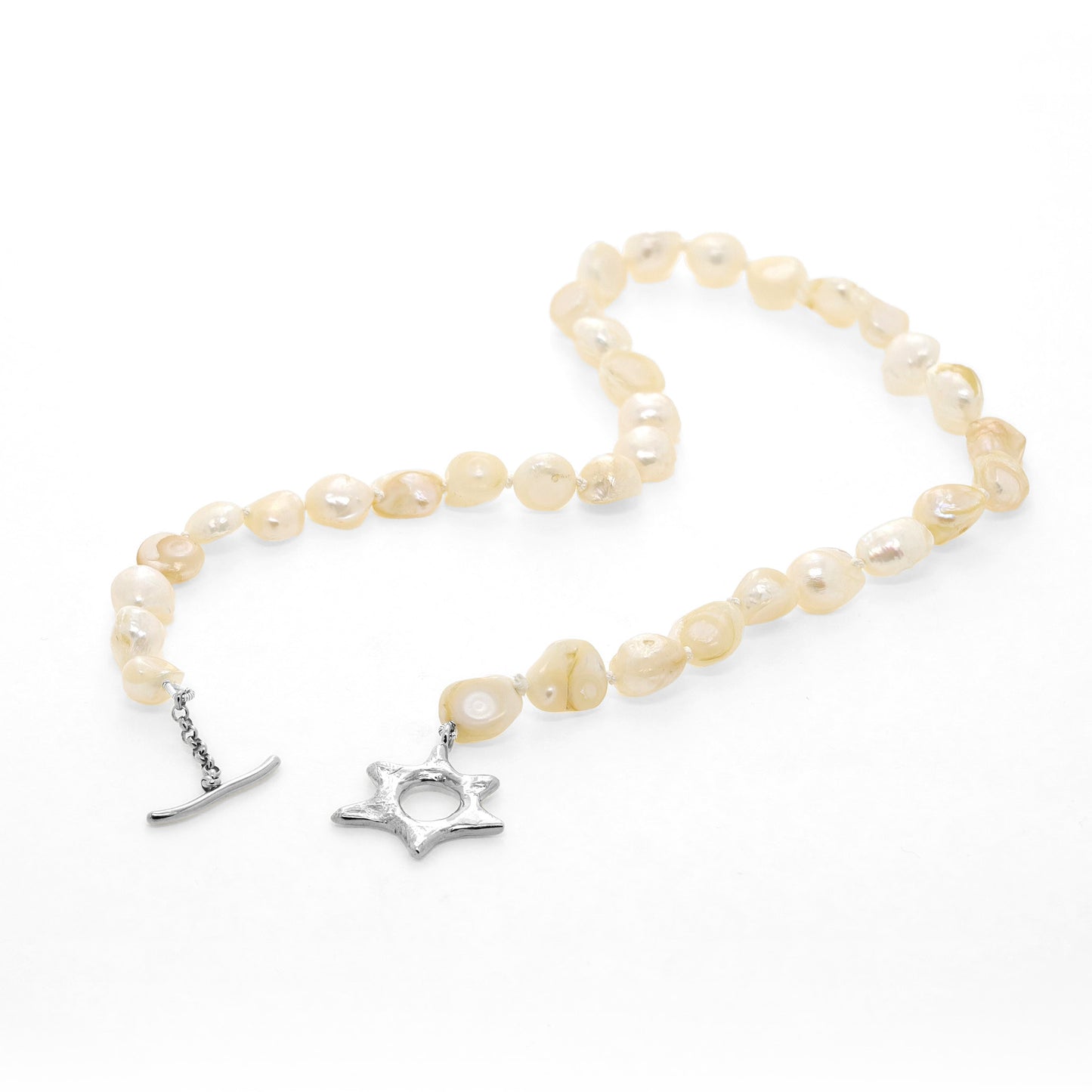 Solar Pearl Necklace - Gold Vermeil