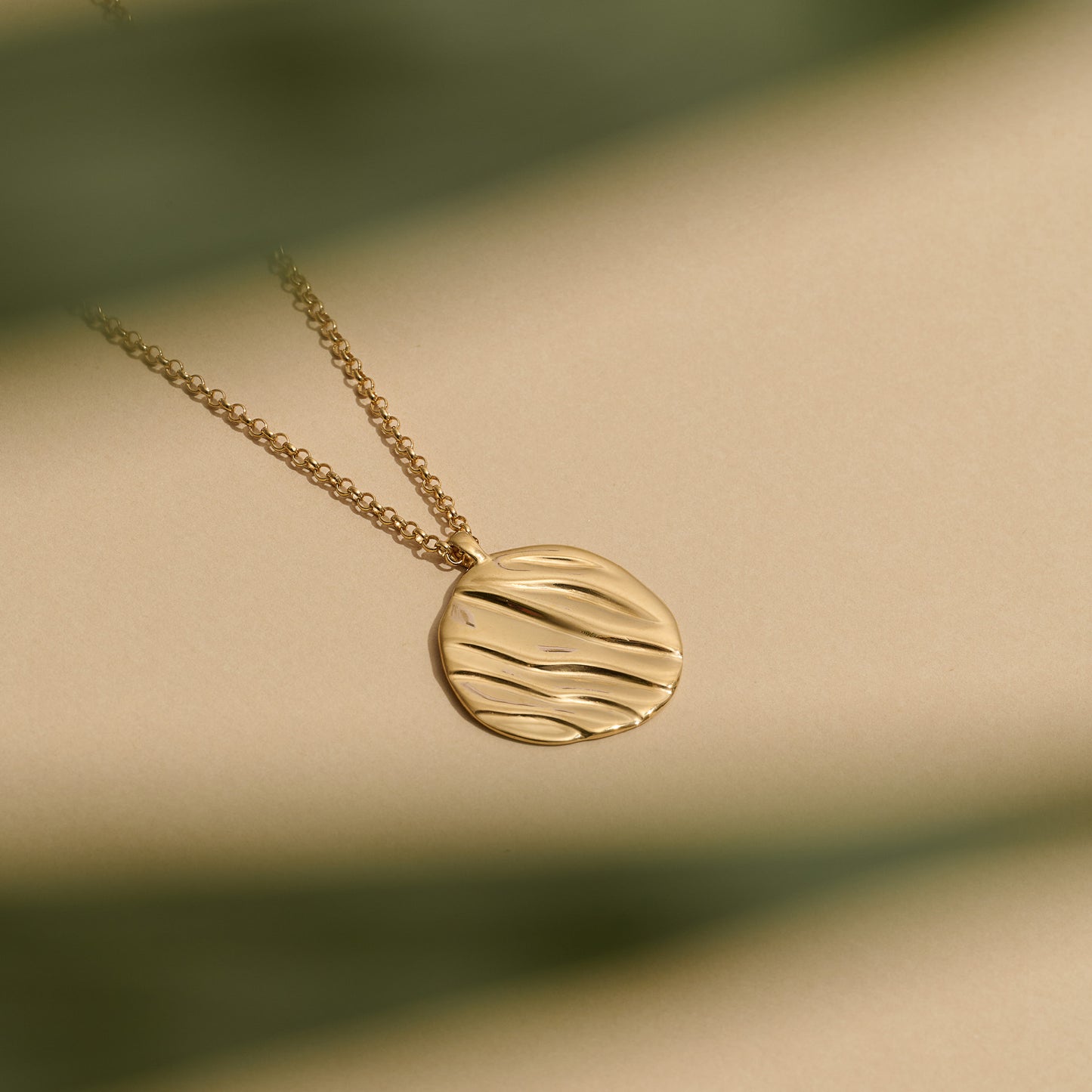 Ripple Pendant Necklace - Recycled Silver