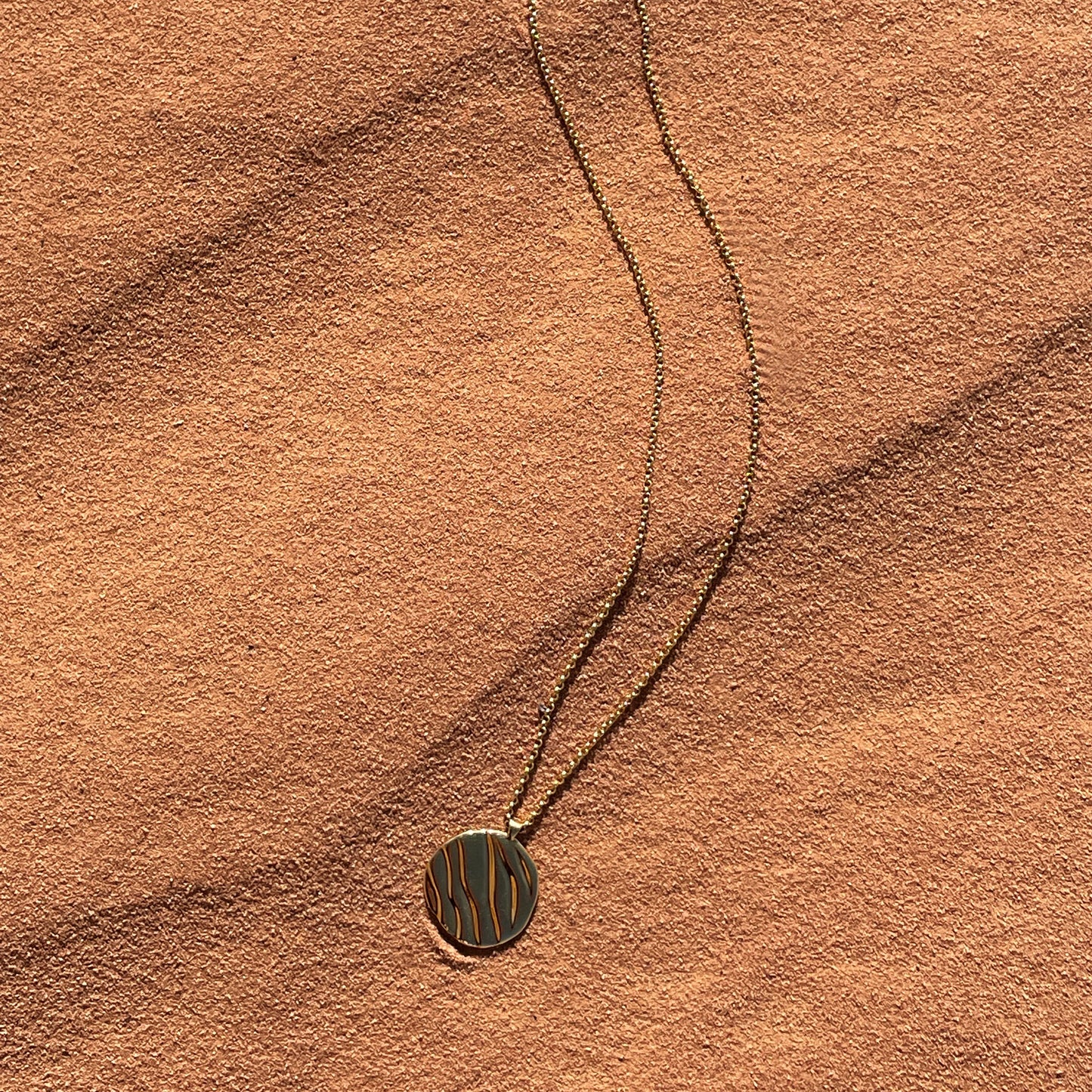 Ripple Pendant Necklace - Gold Vermeil